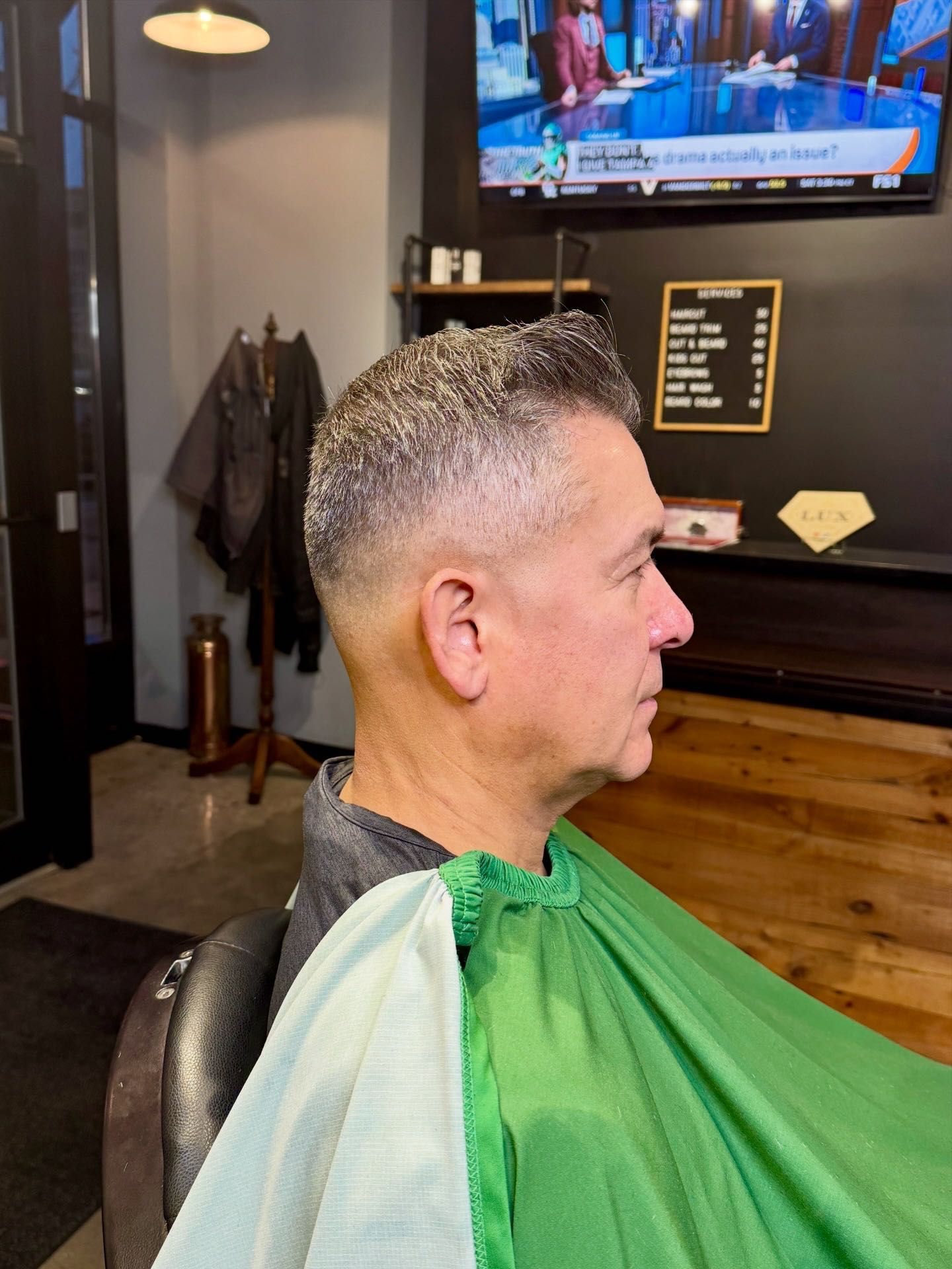 Crisp high skin fade with a clean finish